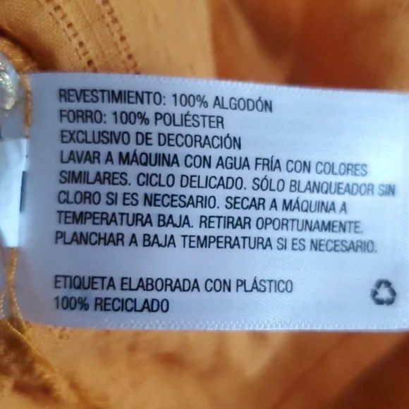 Knox Rose woman's orange buttondown dress size M - Picture 13 of 14